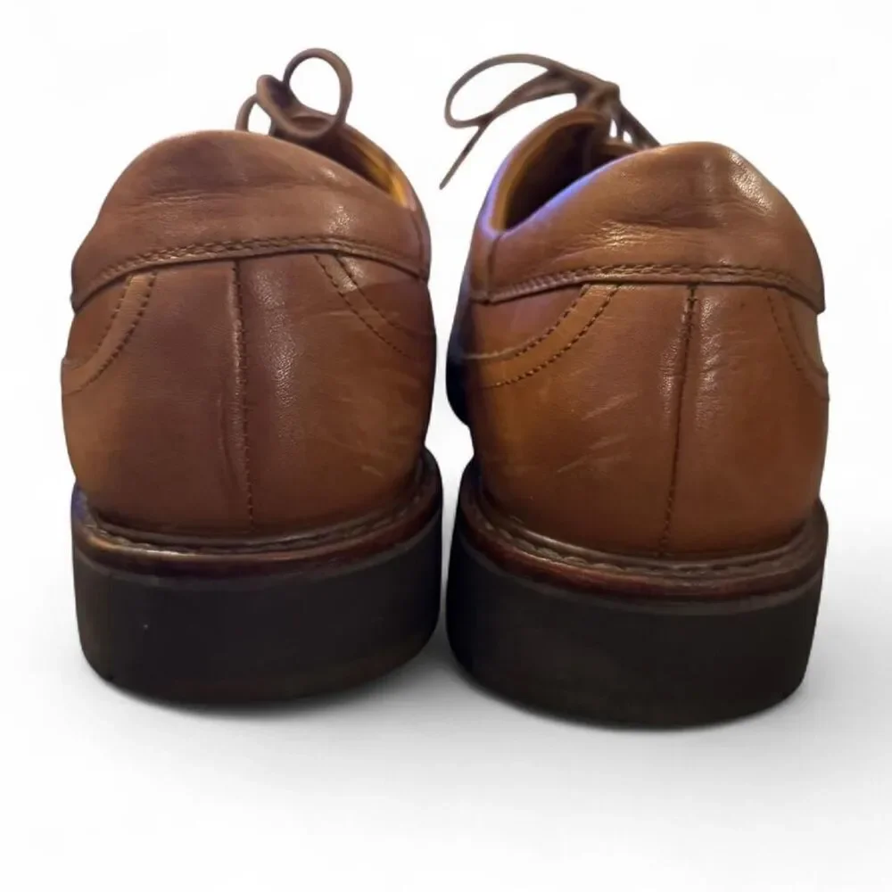 Mephisto Men’s Size 12.5 Brown Leather Lace-Up Comfort Shoes Shock Absorb sole